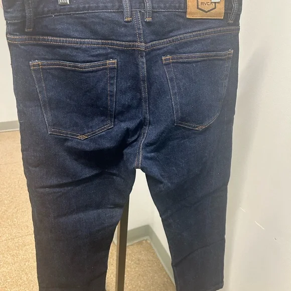 RVCA Men's Deep Indigo Slim Jeans - Picture 2 of 4